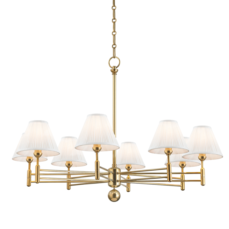 Classic No.1 Chandelier Aged Brass
