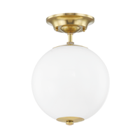Sphere No.1 1 Light Semi Flush