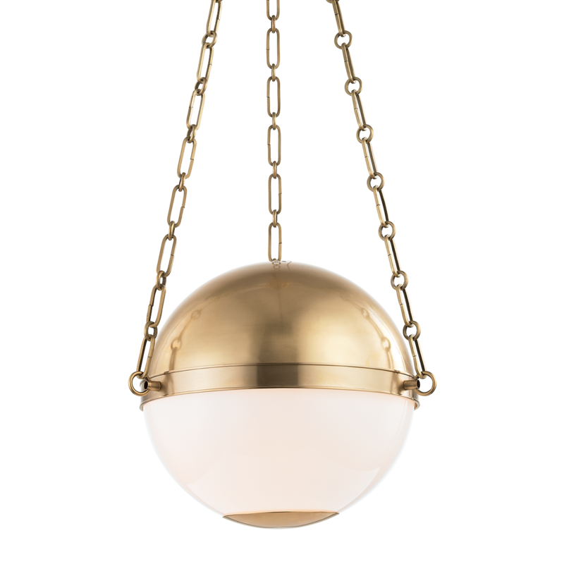 Sphere No.2 Pendant Aged Brass