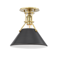 Metal No.2 1 Light Semi Flush