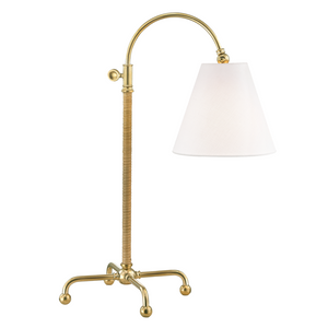Curves No.1 Task Lamp Aged Brass