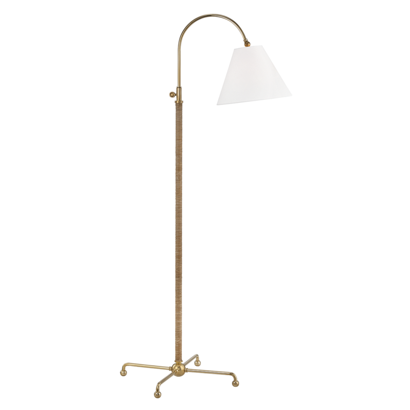 Curves No.1 Floor Lamp Aged Brass
