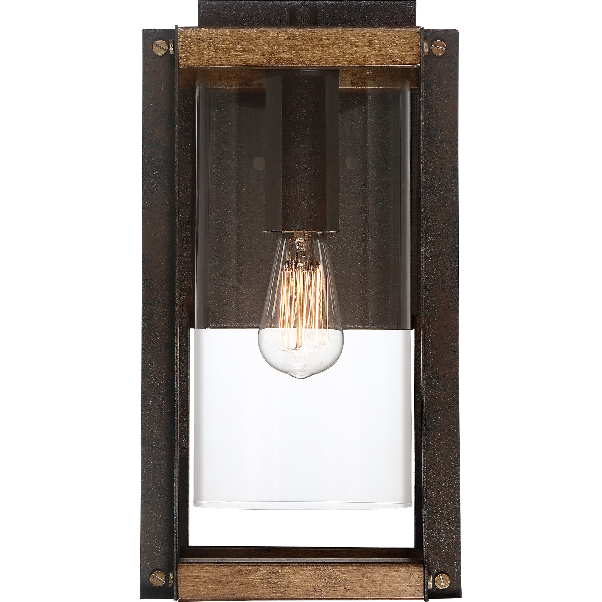 Marion Square Outdoor Wall Light Rustic Black