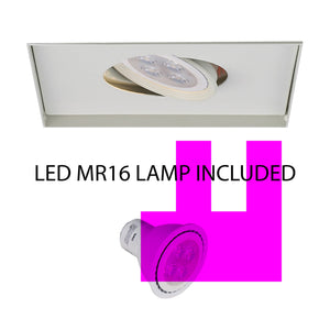 Low Voltage Multiple Single Light Invisible Trim with LED Bulb