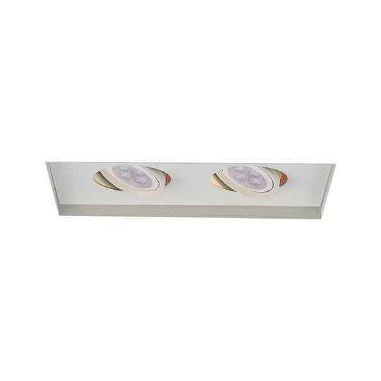 Low Voltage Multiple Two Light Invisible Trim with LED Bulb