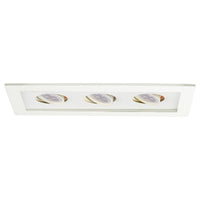 Low Voltage Multiple Three Light Trim with LED Bulb