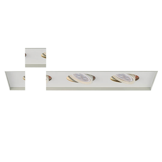 Low Voltage Multiple Three Light Invisible Trim with LED Bulb