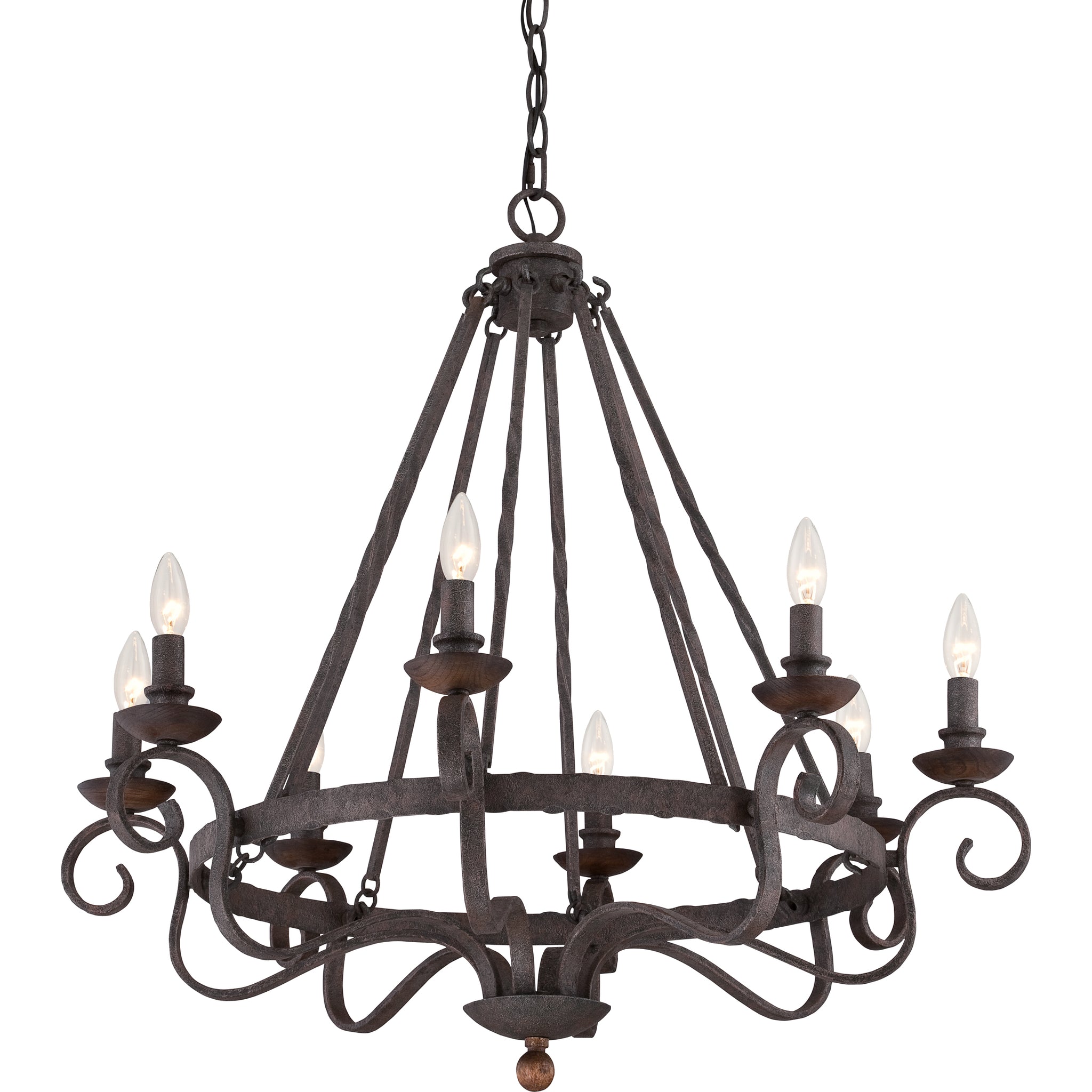 Noble Chandelier Rustic Black