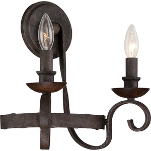 Noble Sconce Rustic Black
