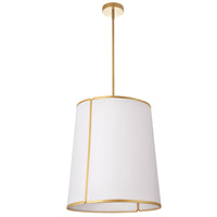 Notched Drum 3 Light 18.25 Inch Pendant