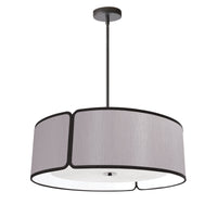 Notched Drum 4 Light 24 Inch Pendant