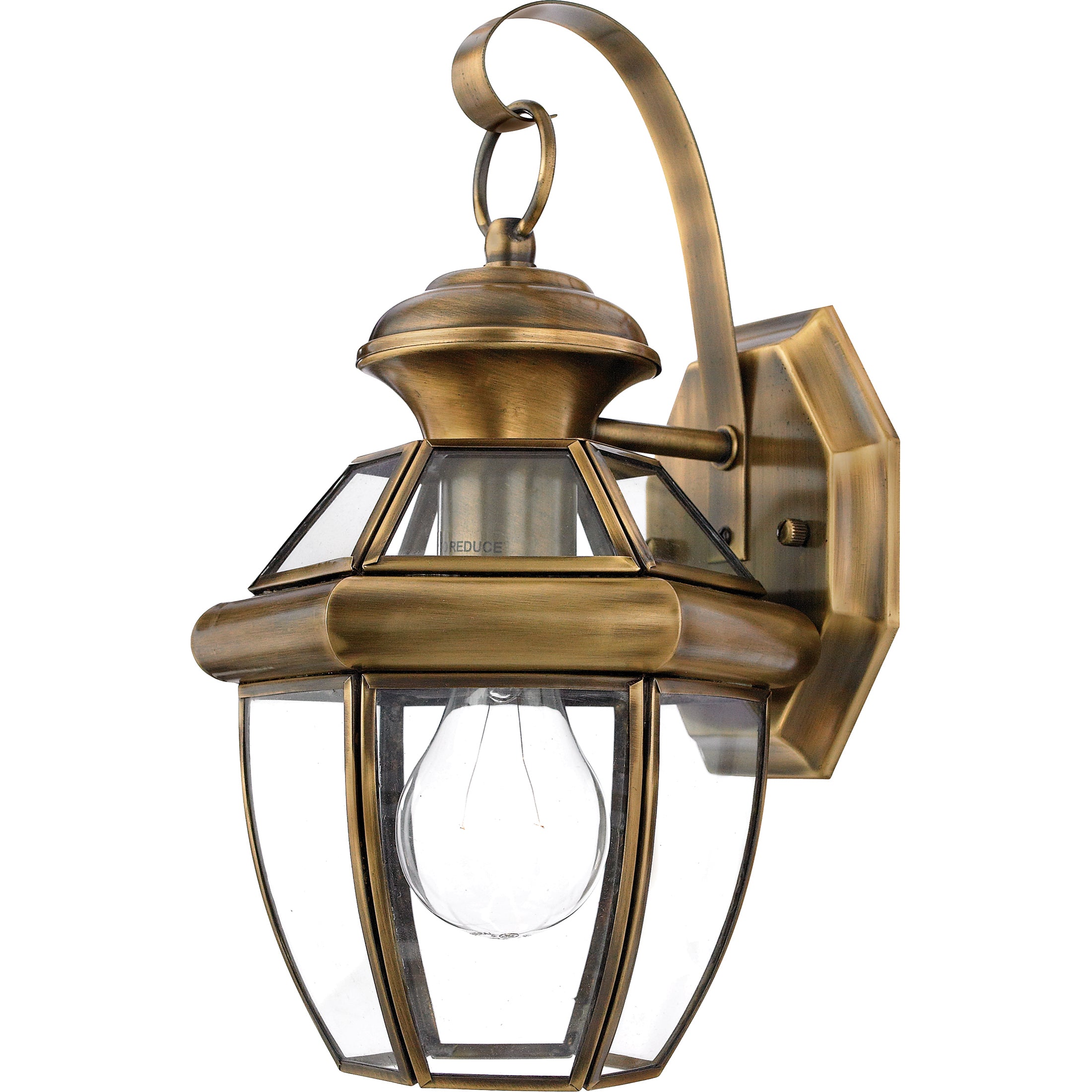 Newbury Outdoor Wall Light Antique Brass