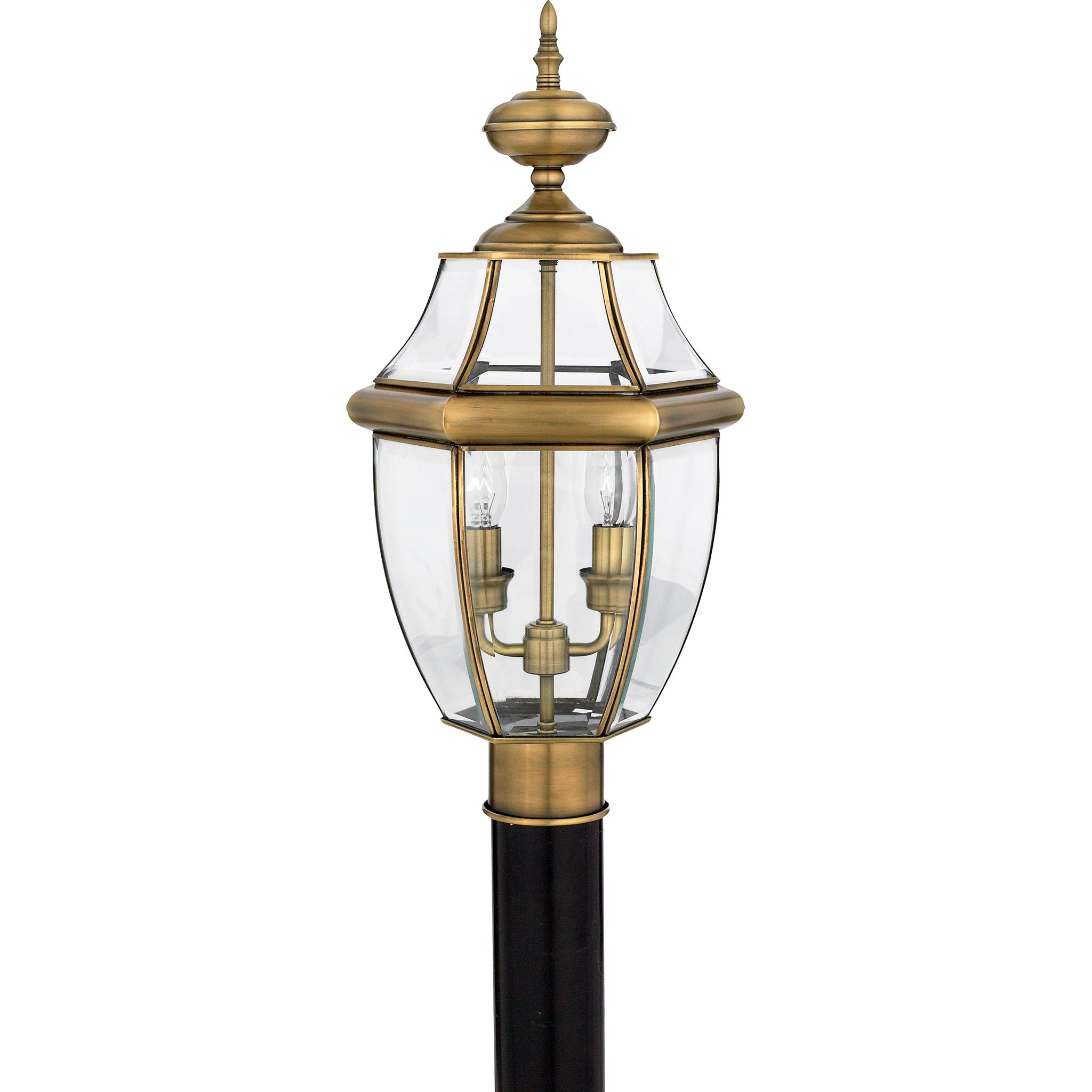 Newbury Post Light Antique Brass