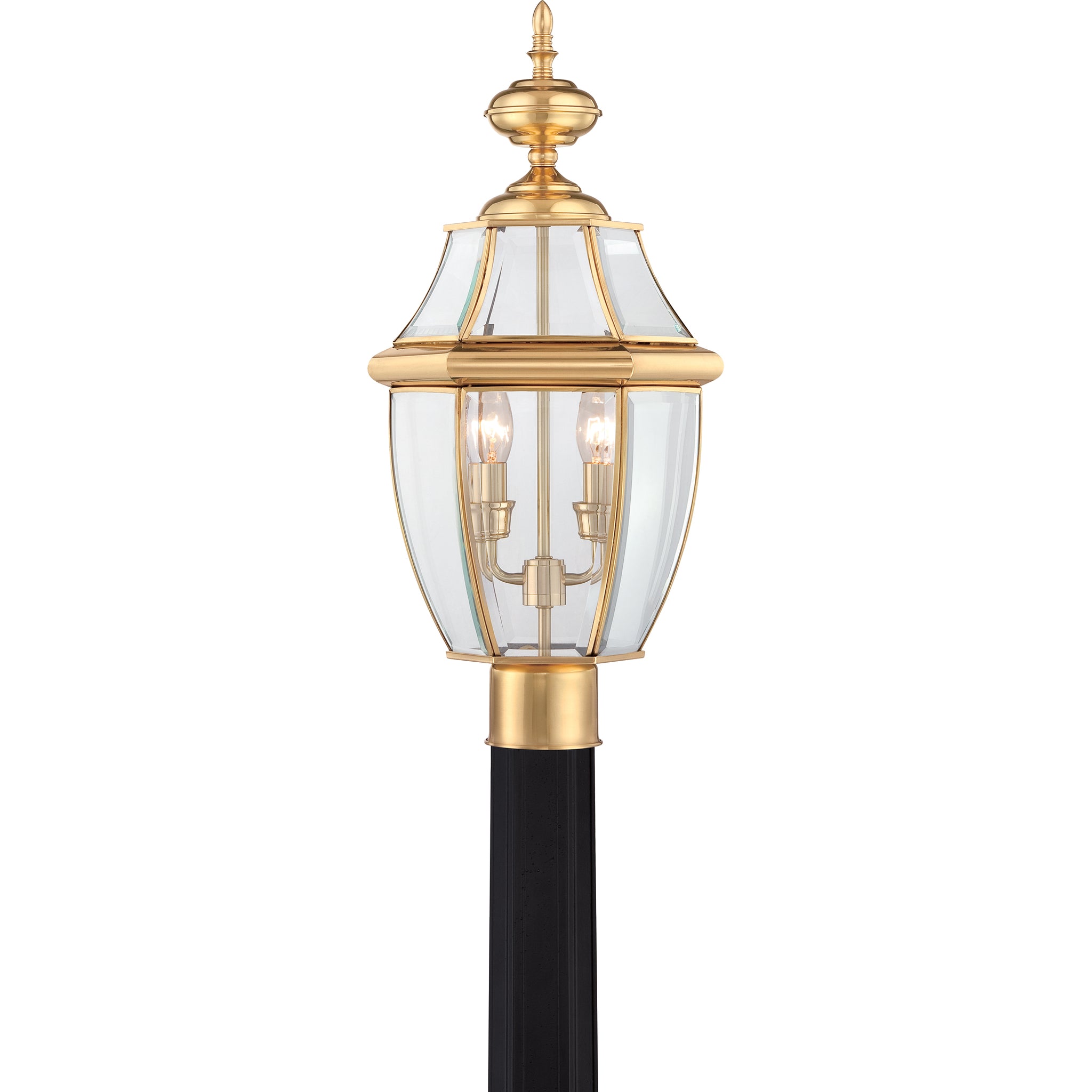 Newbury Post Light Polished Brass