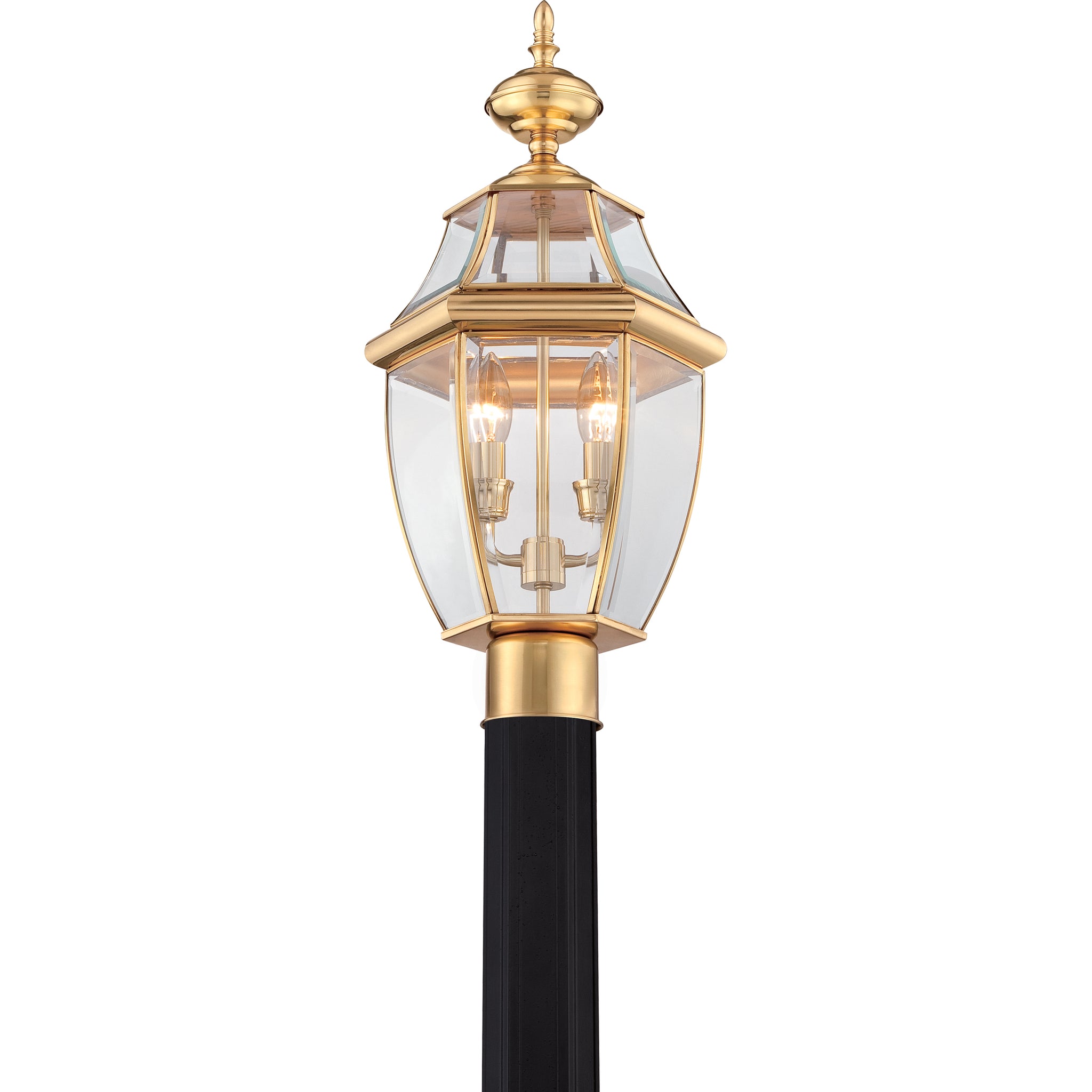 Newbury Post Light Polished Brass