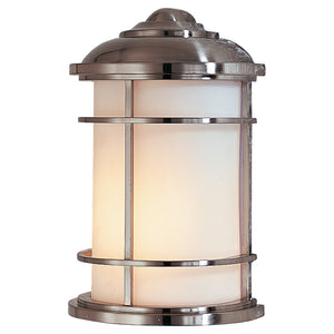 Lighthouse Outdoor Wall Light Brushed Steel