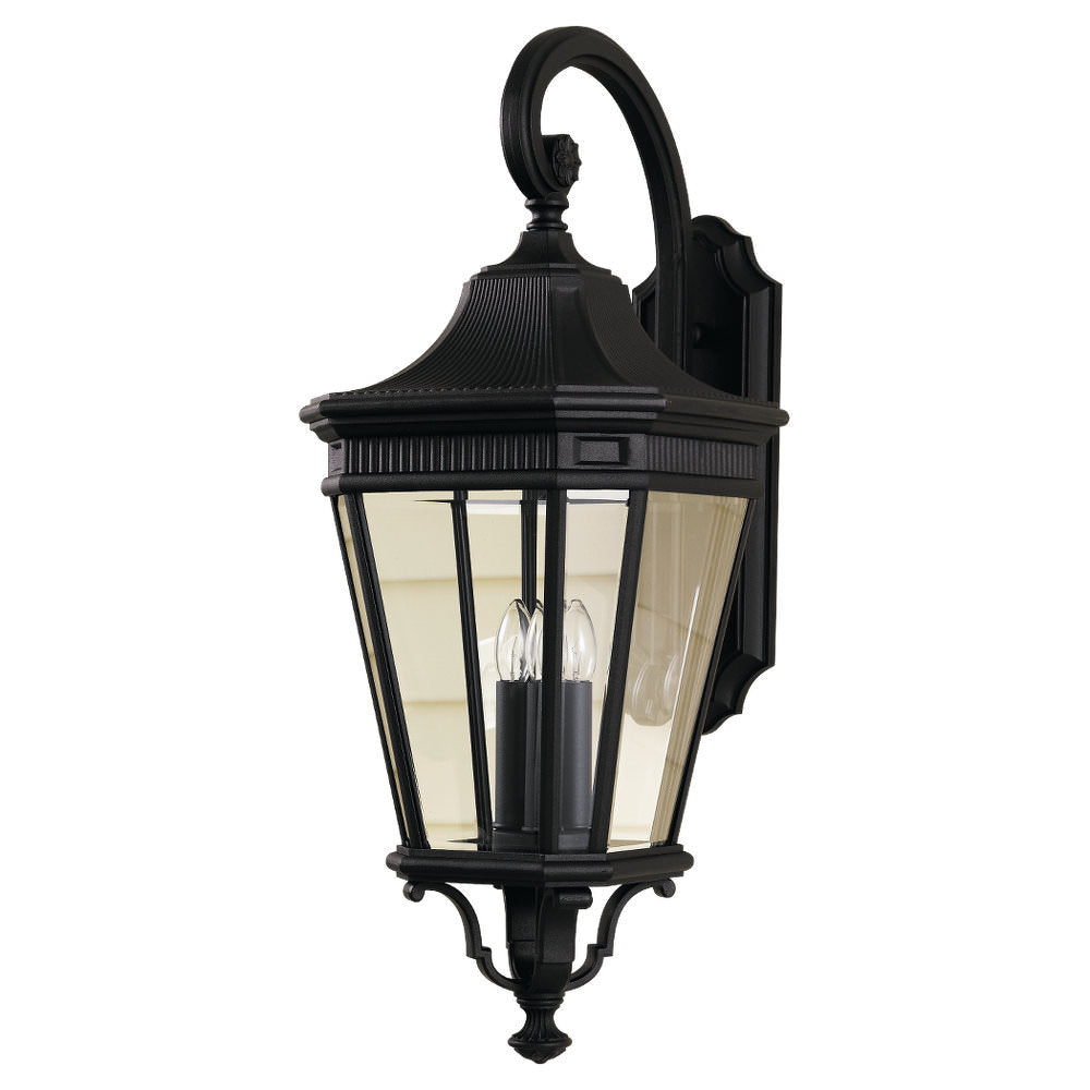 Cotswold Lane Outdoor Wall Light Black