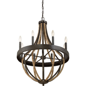 Pembroke Chandelier Tarnished Bronze