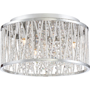 Crystal Cove Flush Mount Polished Chrome