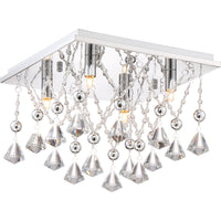 Crystal Drape Flush Mount