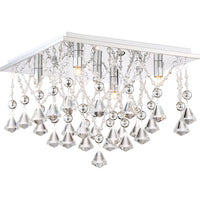 Crystal Drape Flush Mount