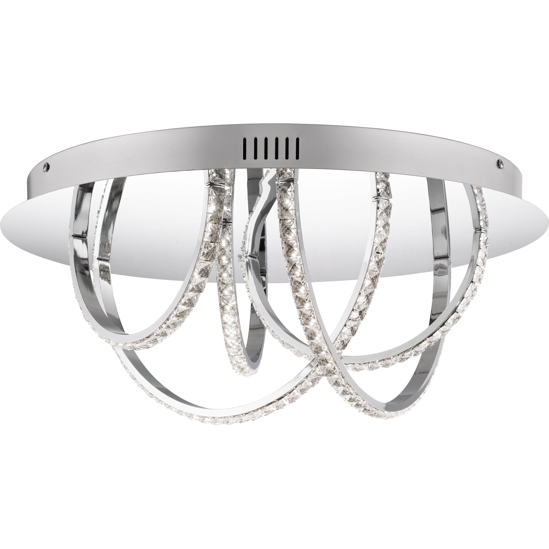 Diamond Flush Mount Polished Chrome