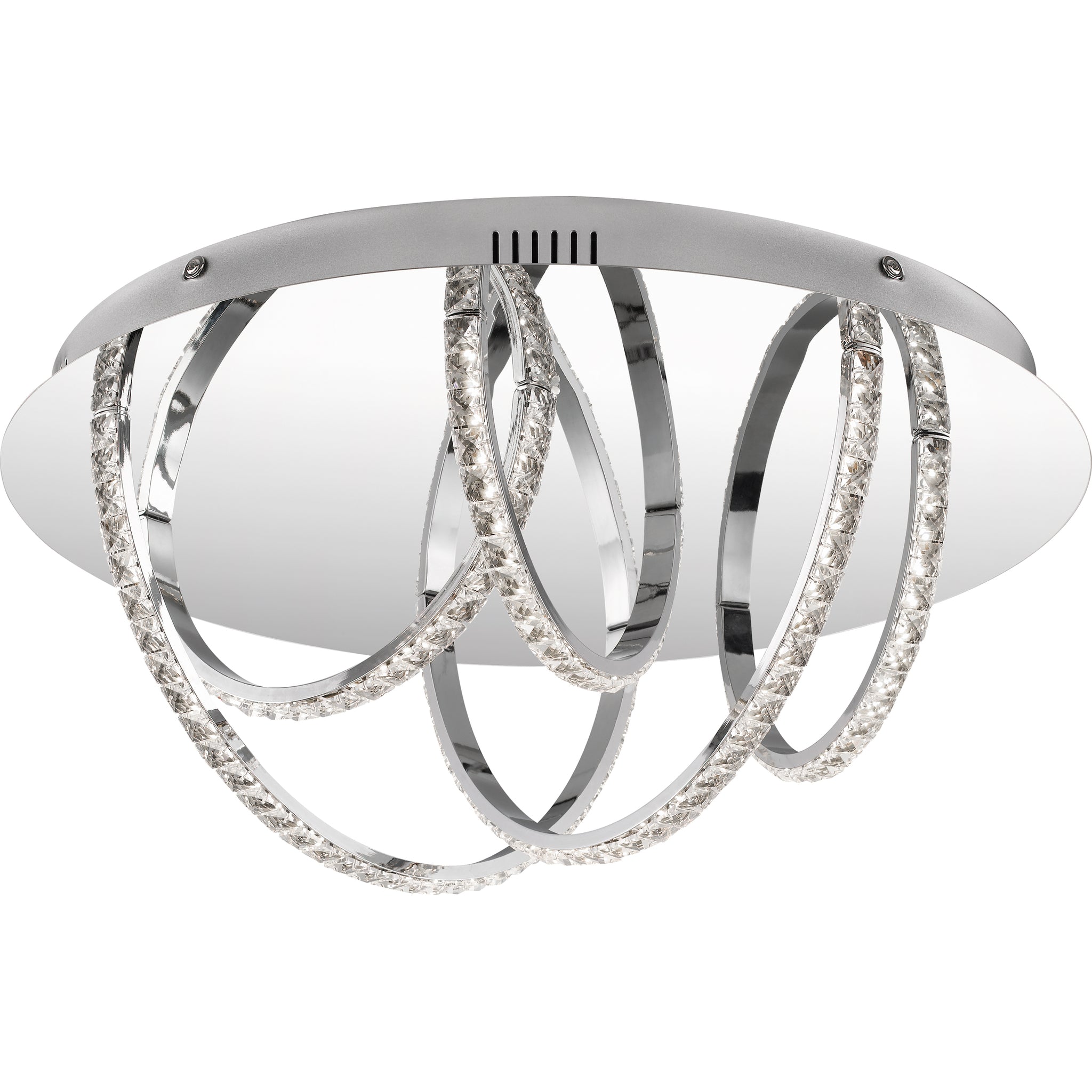 Diamond Flush Mount Polished Chrome