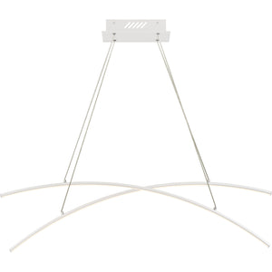 Fanfare Linear Suspension White Lustre