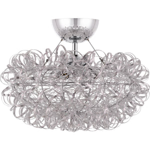 Pageant Semi Flush Mount Polished Chrome