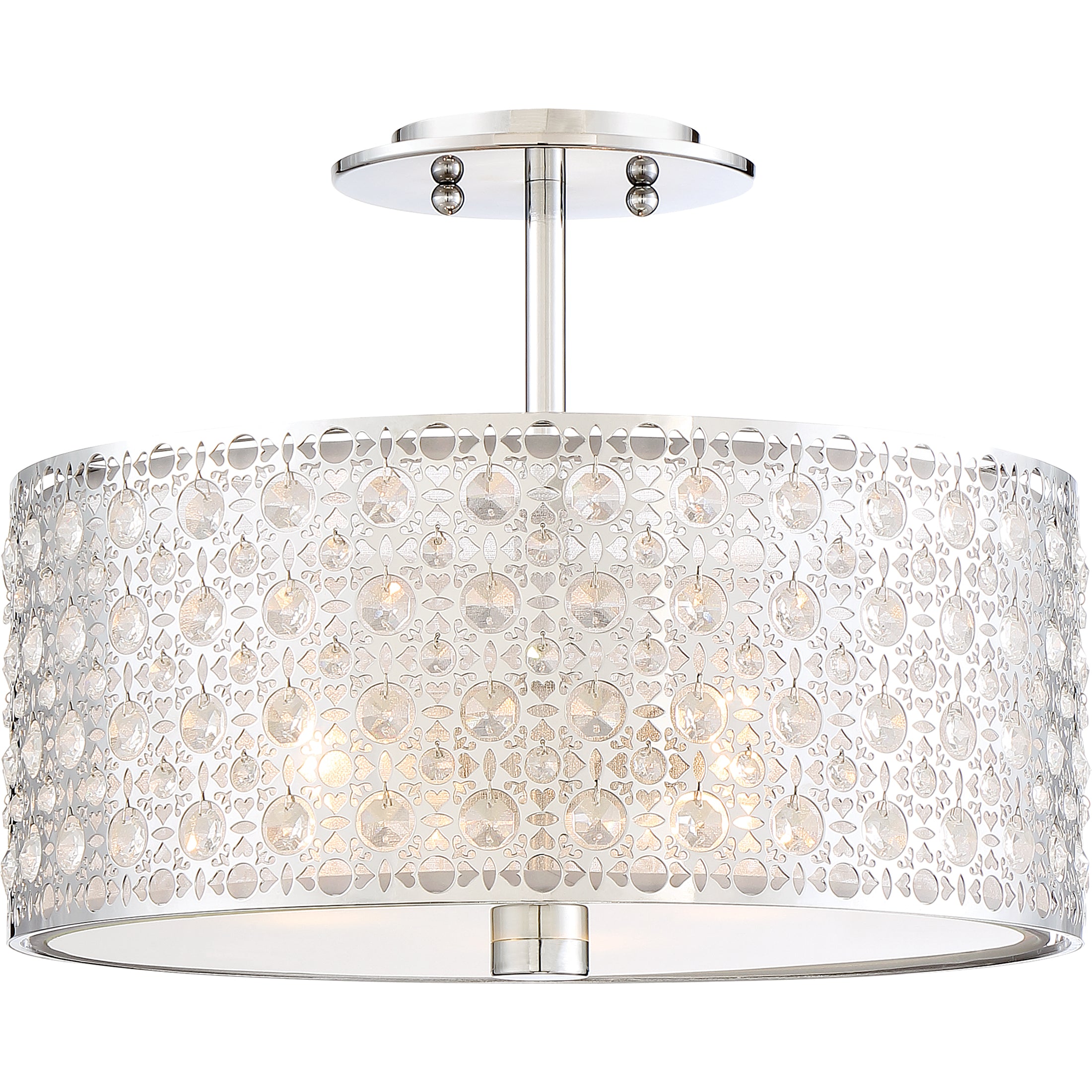 Verity Semi Flush Mount Polished Chrome