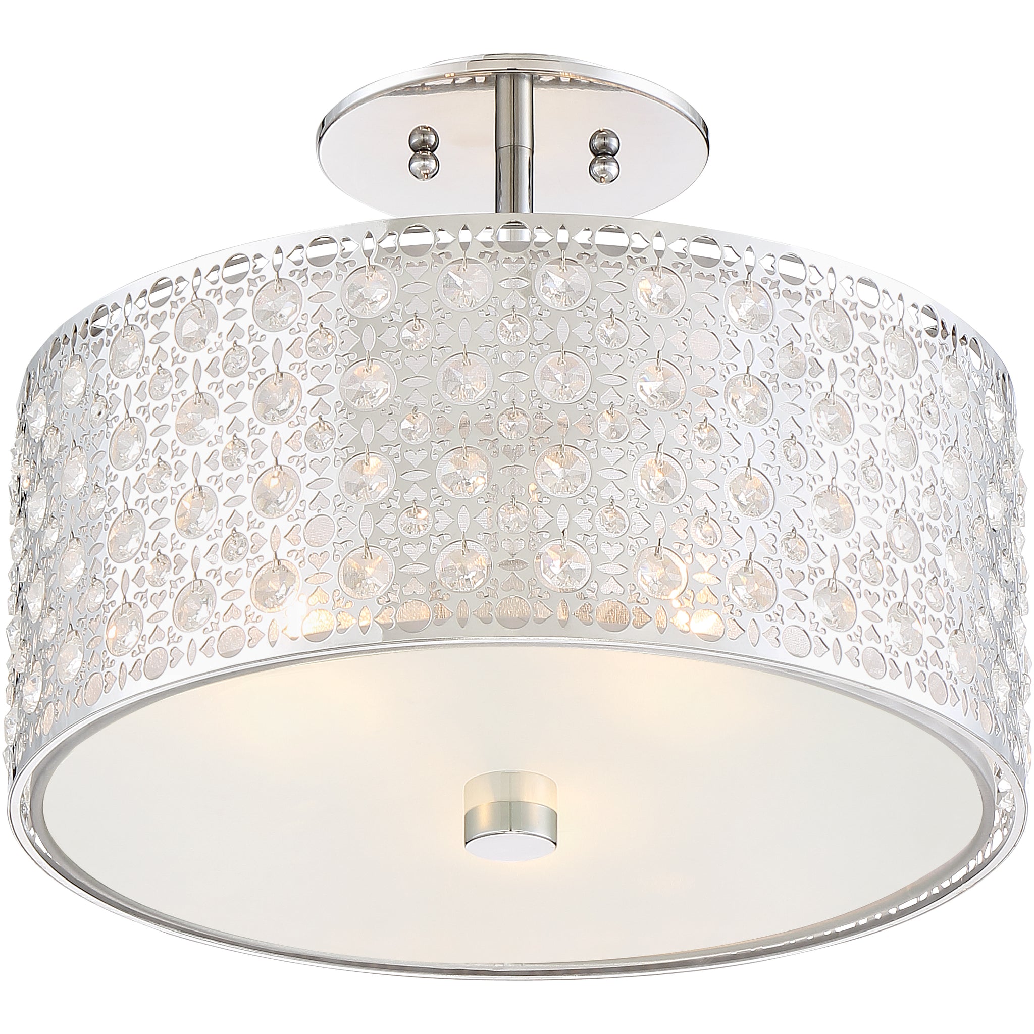 Verity Semi Flush Mount Polished Chrome