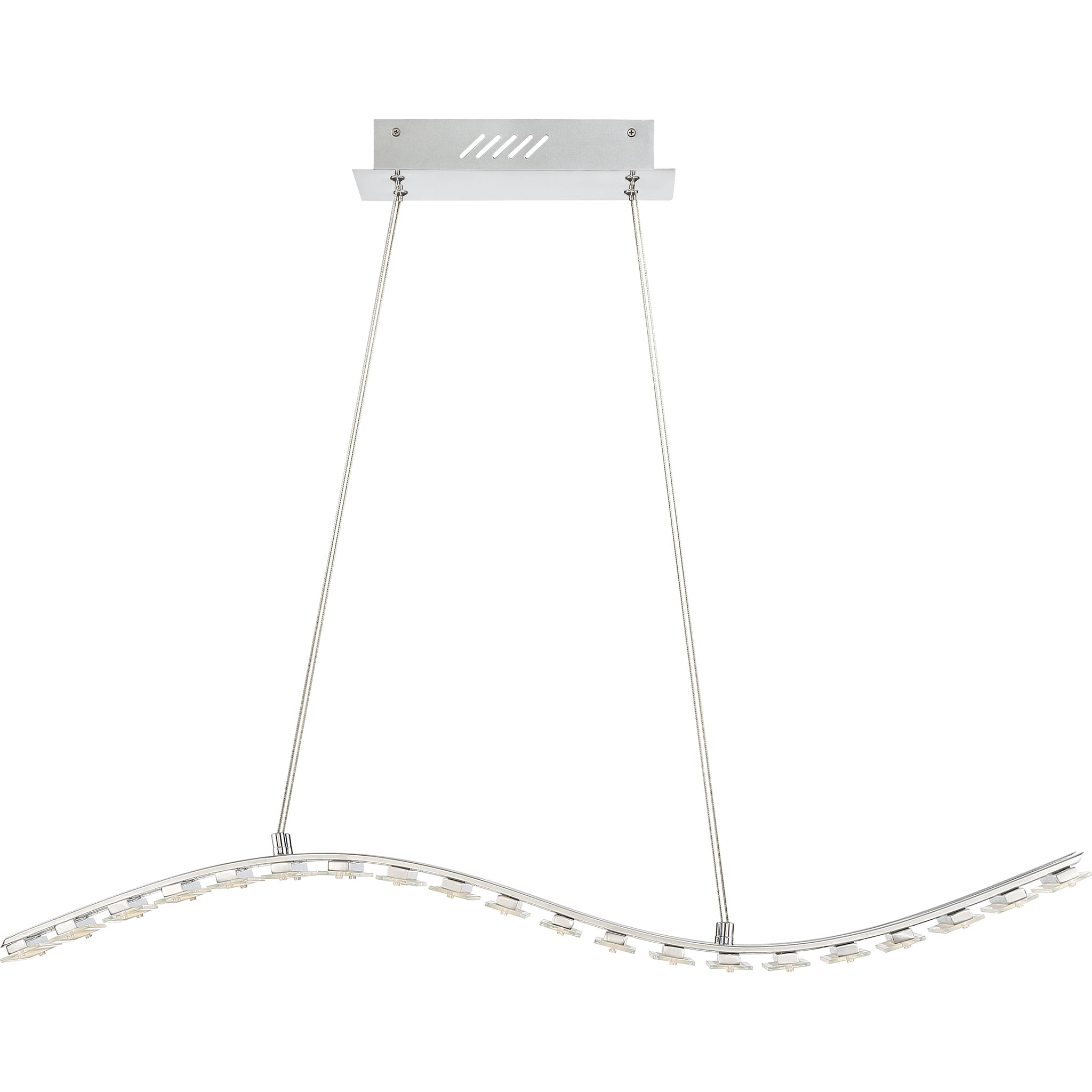 Wave Linear Suspension Polished Chrome