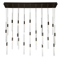 Magic LED 23 Light Linear Chandelier