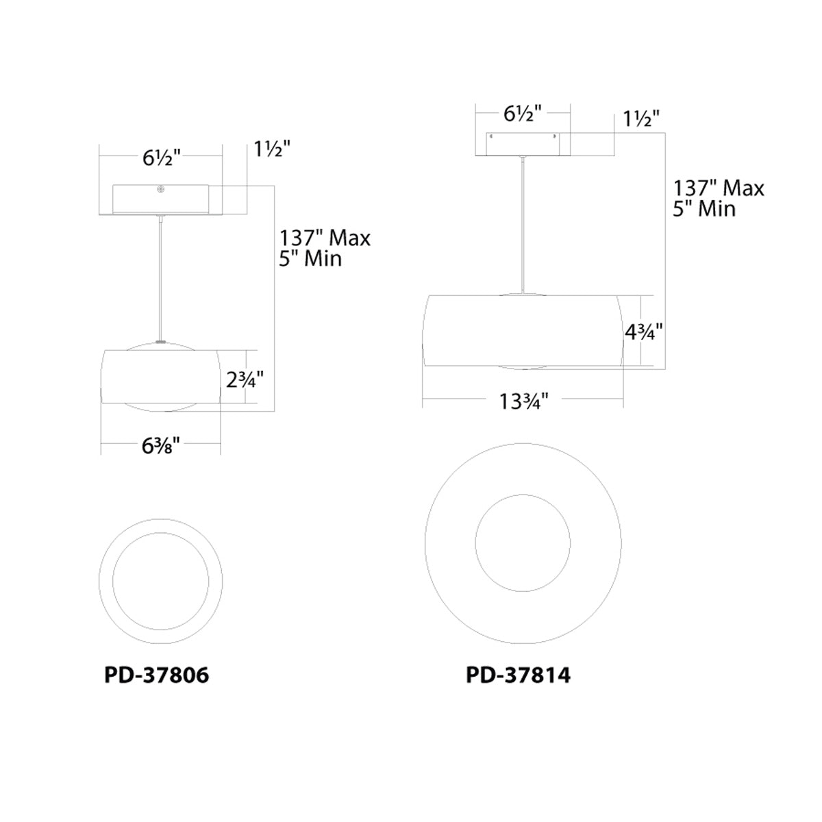 Tic Toc 6.4" LED Pendant