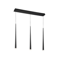 Cascade LED 3 Light Crystal Linear Chandelier