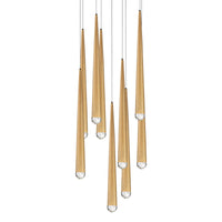 Cascade LED 9 Light Crystal Round Chandelier