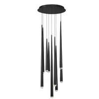 Cascade LED 9 Light Crystal Round Chandelier