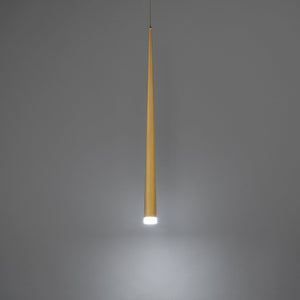 Cascade 28" LED Single Light Etched Glass Pendant