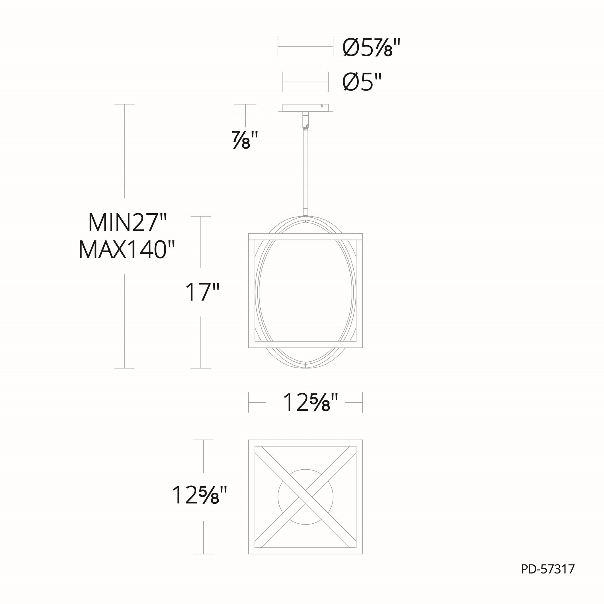 Geometrix 12.6" LED Pendant