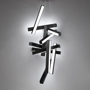 Chaos 49" LED Vertical Chandelier