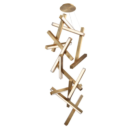 Chaos 75" LED Vertical Chandelier
