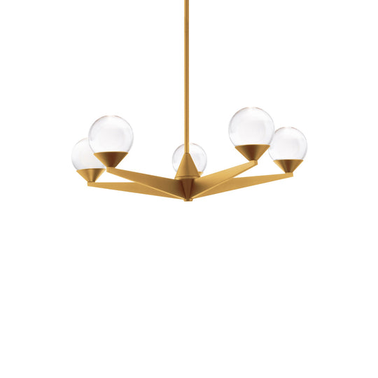 Double Bubble 23" LED 5 Light Chandelier