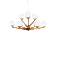 Double Bubble 27" LED 9 Light Chandelier