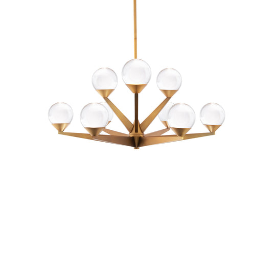 Double Bubble 27" LED 9 Light Chandelier