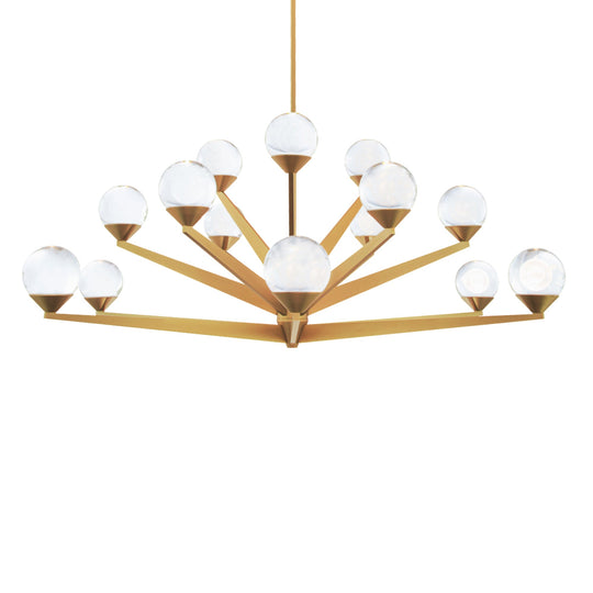 Double Bubble 37" LED 15 Light Chandelier
