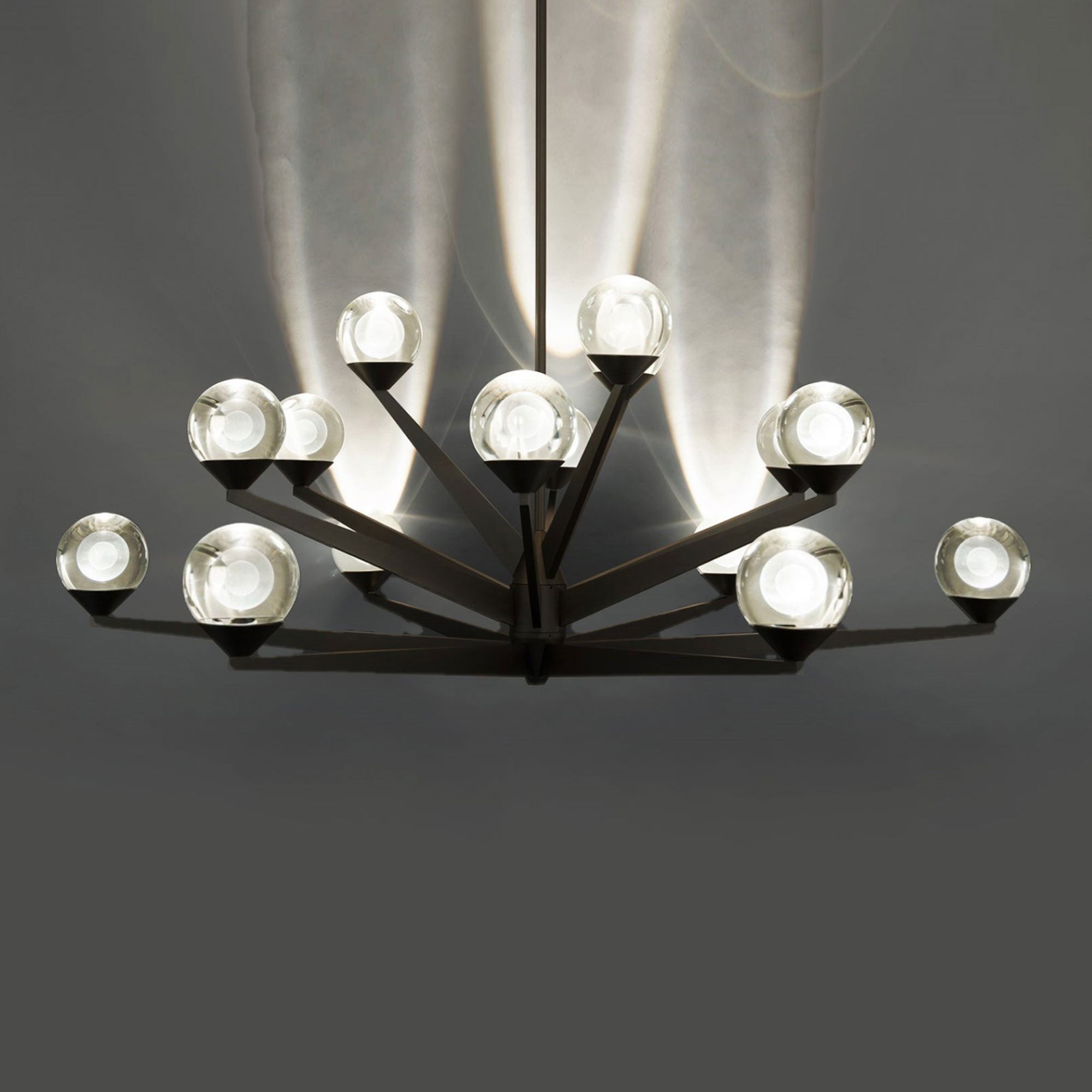 Double Bubble 37" LED 15 Light Chandelier