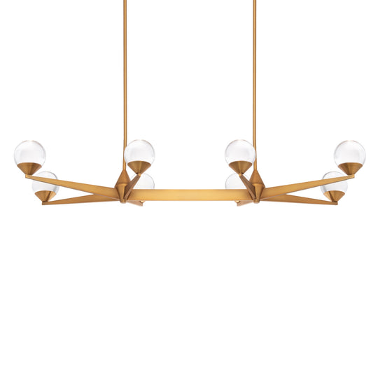 Double Bubble 44" LED 8 Light Linear Chandelier