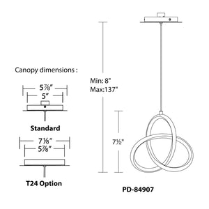 Vornado 7.4" LED Mini Pendant