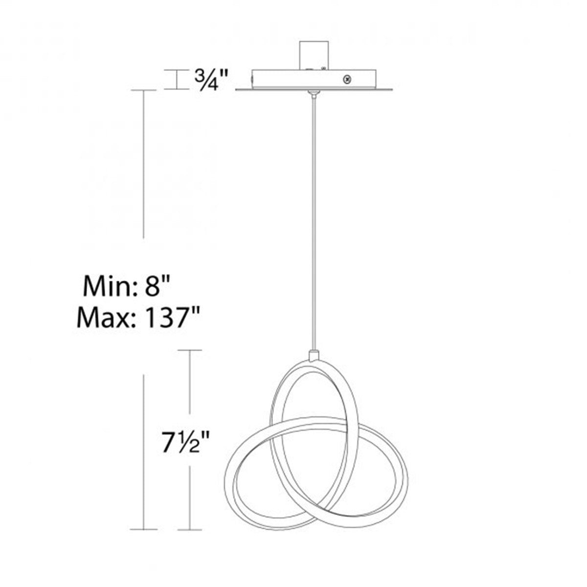 Vornado 7.4" LED Mini Pendant