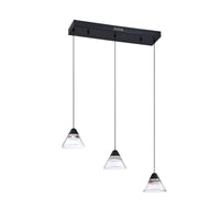 Geo 3-Light LED Linear Suspension